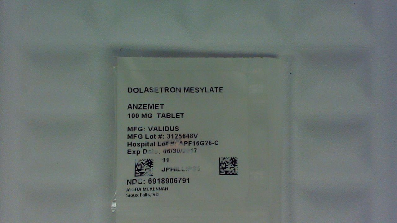 Dolasetron 100 mg tablet