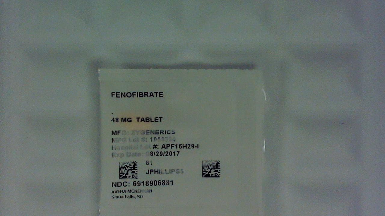 Fenofibrate 48 mg tablet