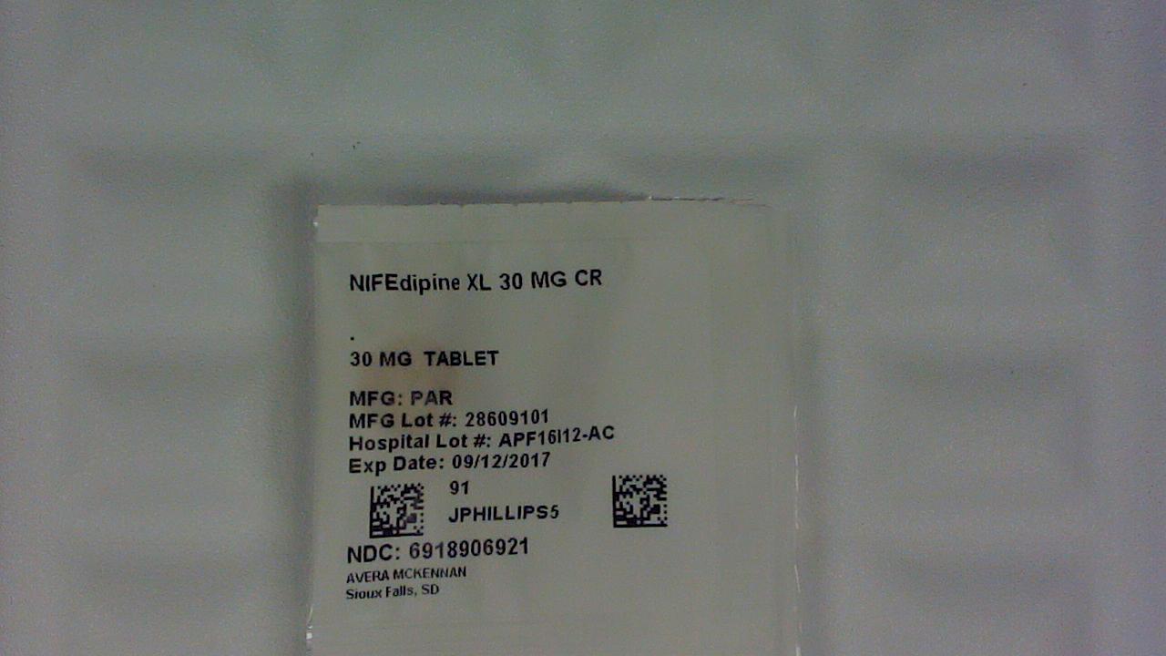 Nifedipine XL 30 mg tablet