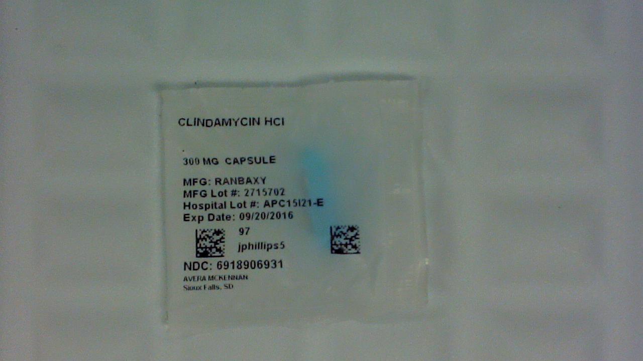 Clindamycin 300 mg capsule label