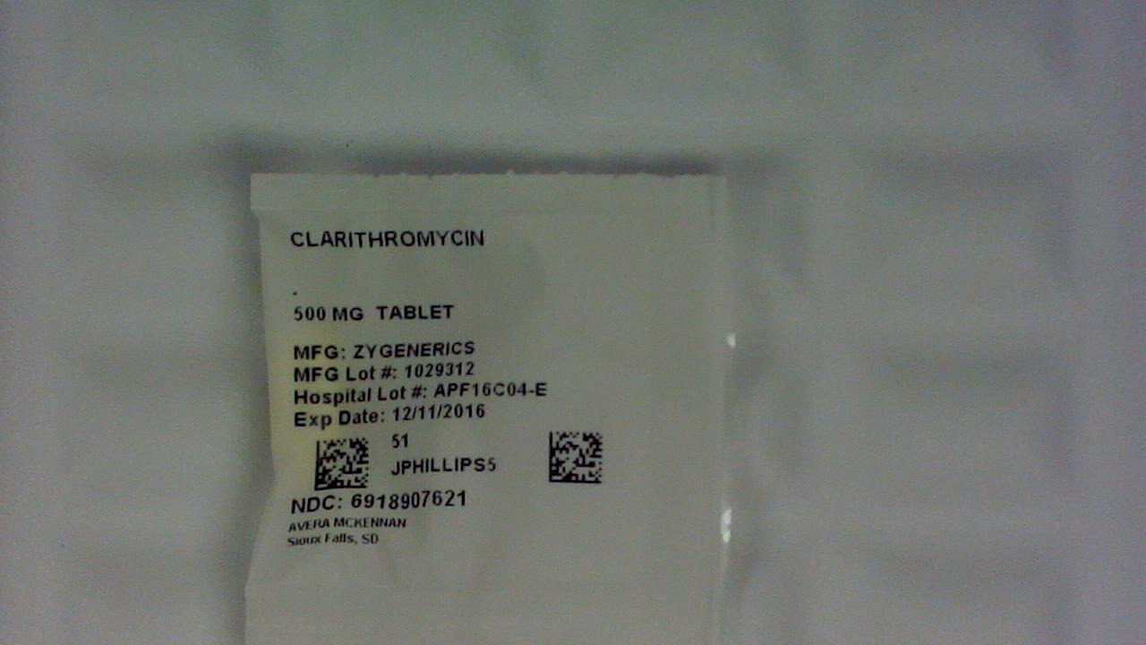 Clarithromycin 500 mg tablet