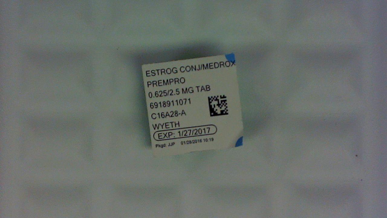 Estrogens conjugated/Medroxyprogesterone 0.625/2.5mg tablet