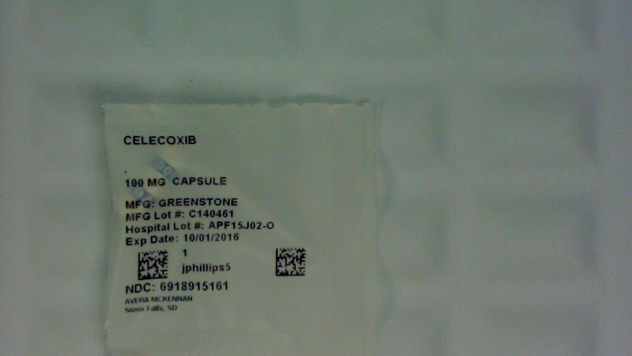 Celecoxib 100 mg capsule label