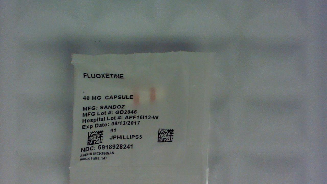 Fluoxetine 40 mg capsule