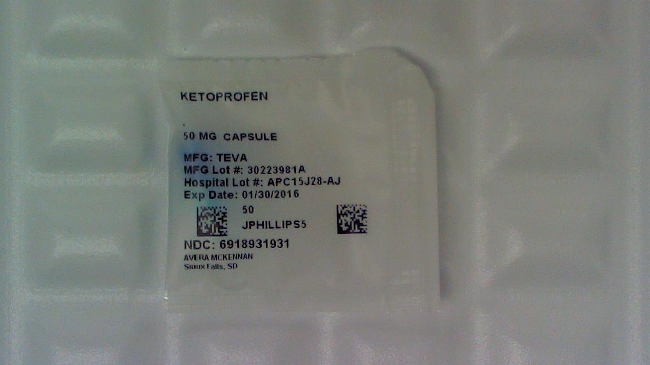 Ketoprofen 50 mg capsule