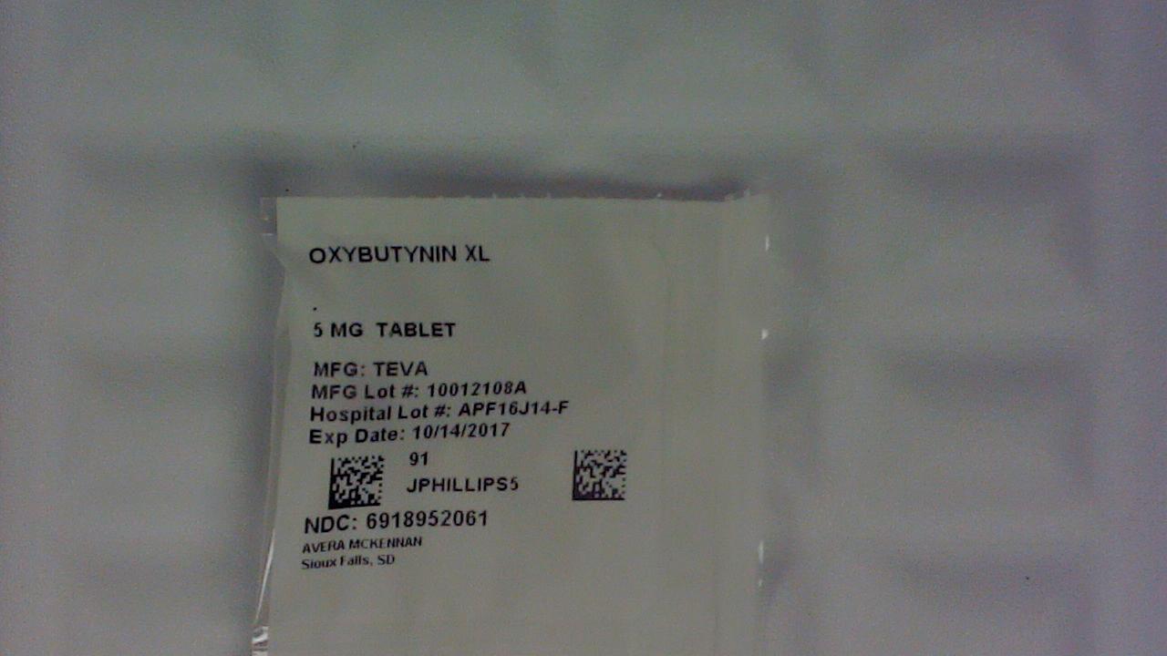 Oxybutynin Chloride ER 5 mg tablet