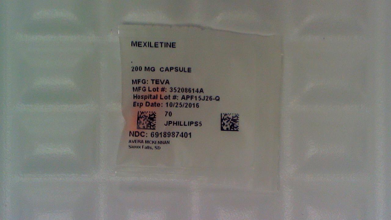 Mexiletine 200 mg capsule