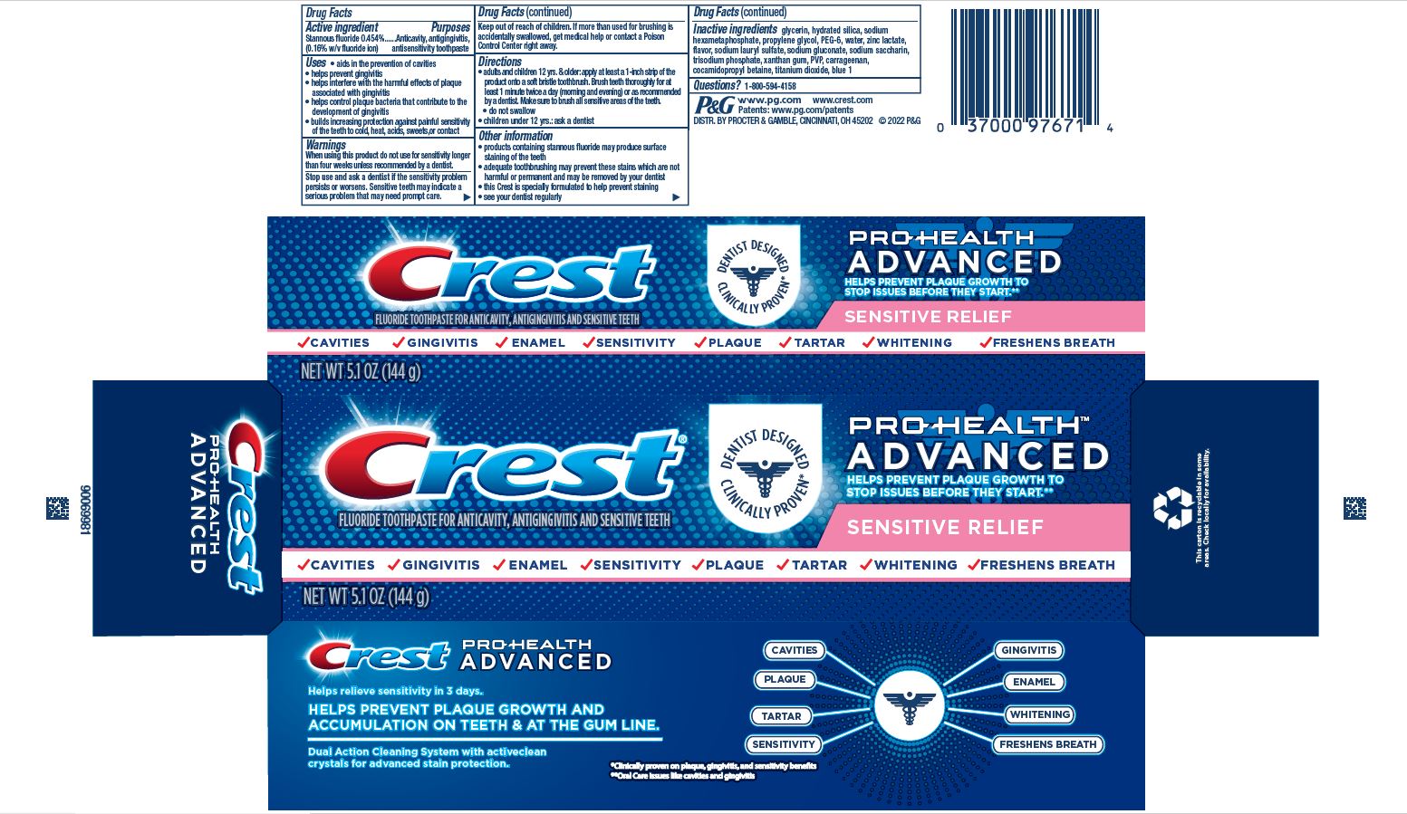 Crest Pro Health Advanced Sensitive Relief