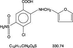 Furosemide Chemical Structure