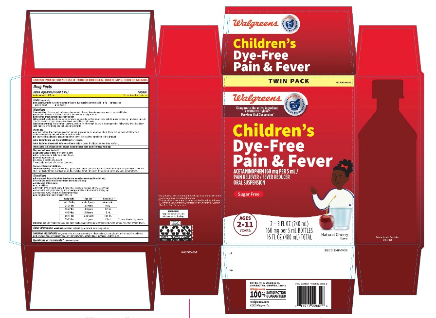 WAG Children's Pain+ Fever Relief Acetaminophen Oral Suspension TWIN PACK