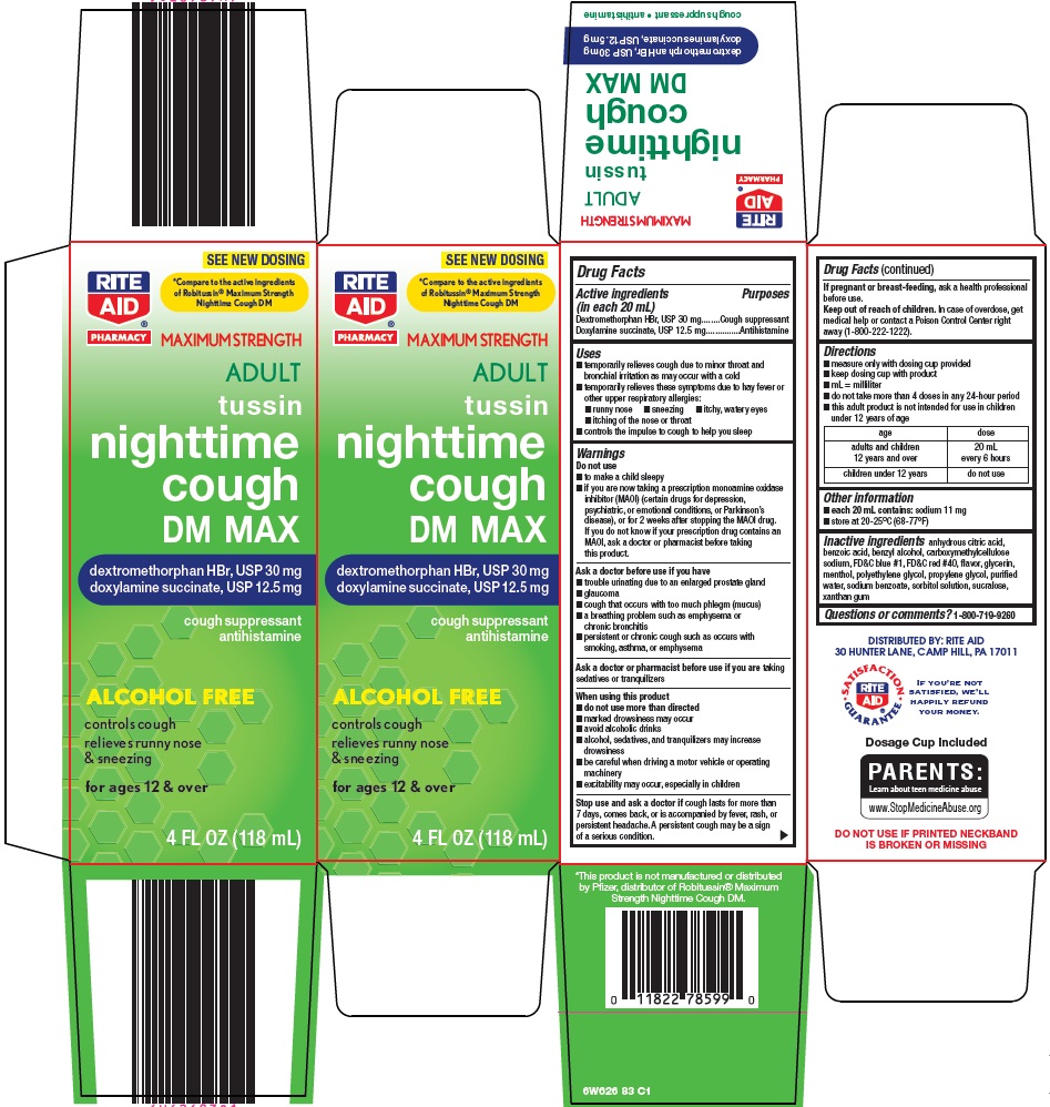 Nighttime Cough Dm Max | Dextromethorphan Hydrobromide, Doxylamine Succinate Solution while Breastfeeding
