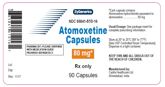 Atomoxetine 80 mg