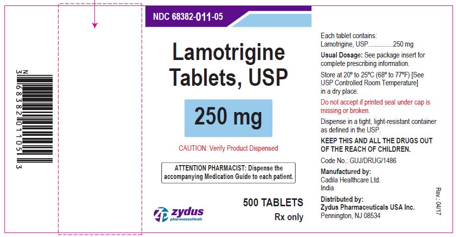 Lamotrigine Tablets USP, 250 mg
