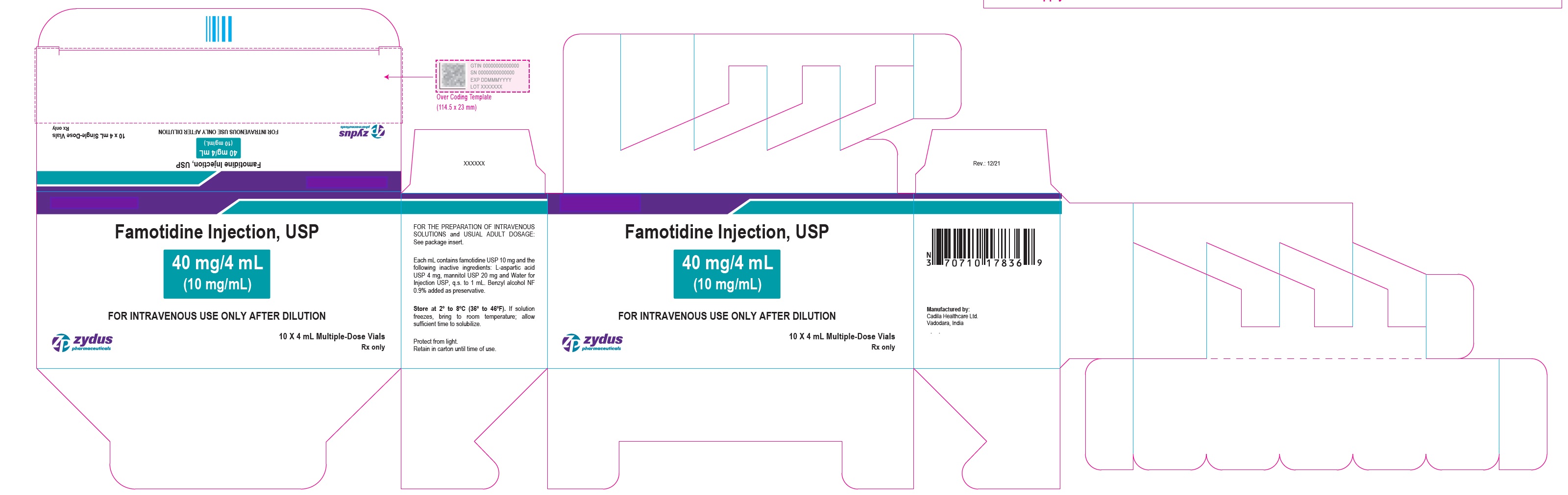 40 mg/4 mL (10 mg/mL) carton label