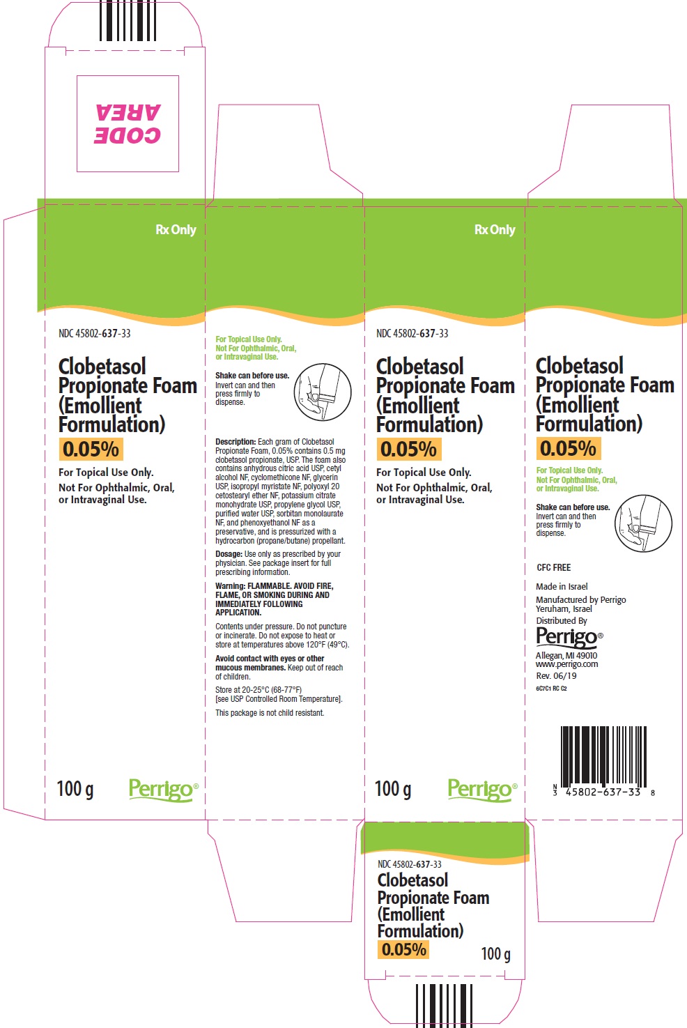Clobetasol Propionate Foam (Emollient Formulation) 0.05% Carton