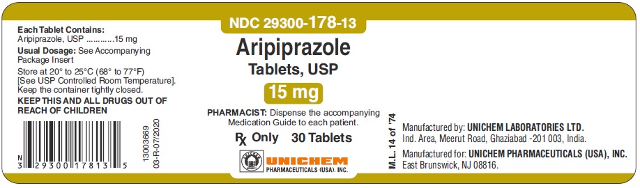 Aripiprazole Tablets, USP 15 mg - 30's count
