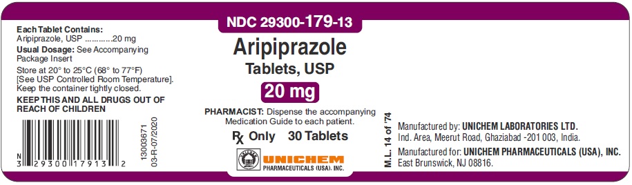 Aripiprazole Tablets, USP 20 mg - 30's count