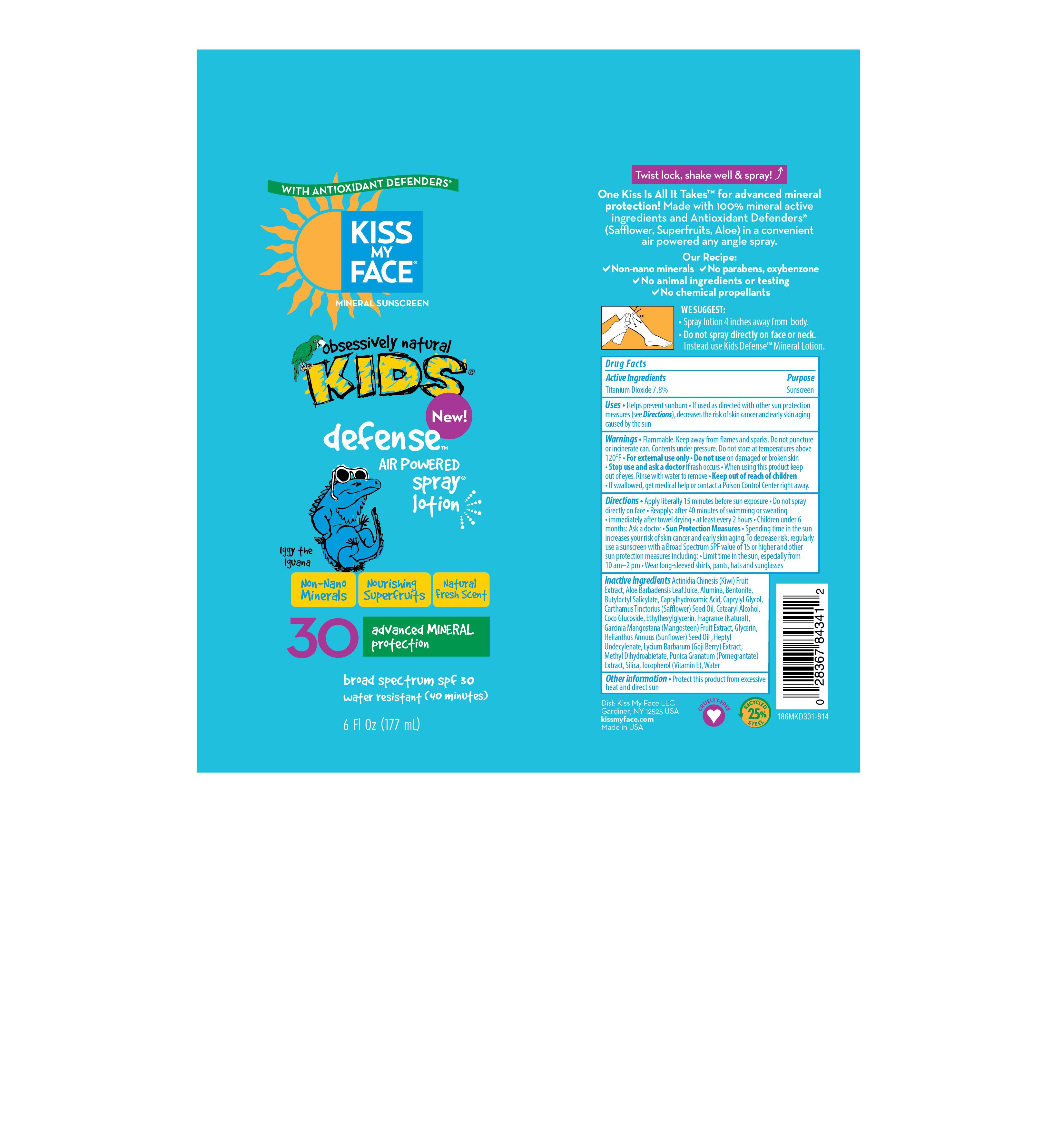 Kiss My Face Kids Defense Mineral Spf 30 Broad Spectrum | Sunscreen Spray, Suspension while Breastfeeding