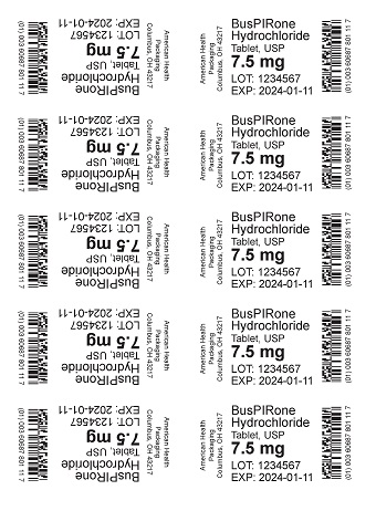 7.5 mg Buspirone HCl Tablet Blister