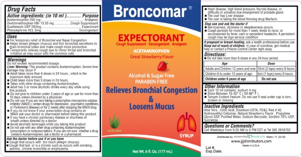 Broncomar Expectorant | Acetaminofen, Dextromethorphan Hbr, Guaifenesin, Phenylephrine Hcl Liquid Breastfeeding