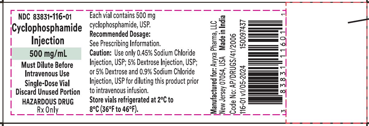 Cyclophosphamide Injection, 500 mg/mL -Vial Label