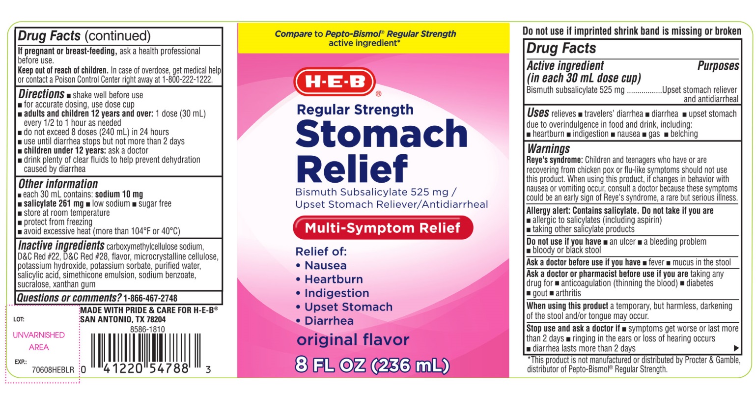 Is Heb Stomach Relief Regular Strength | Bismuth Subsalicylate Suspension safe while breastfeeding