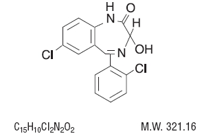 Chemical Structure for Lorazepam