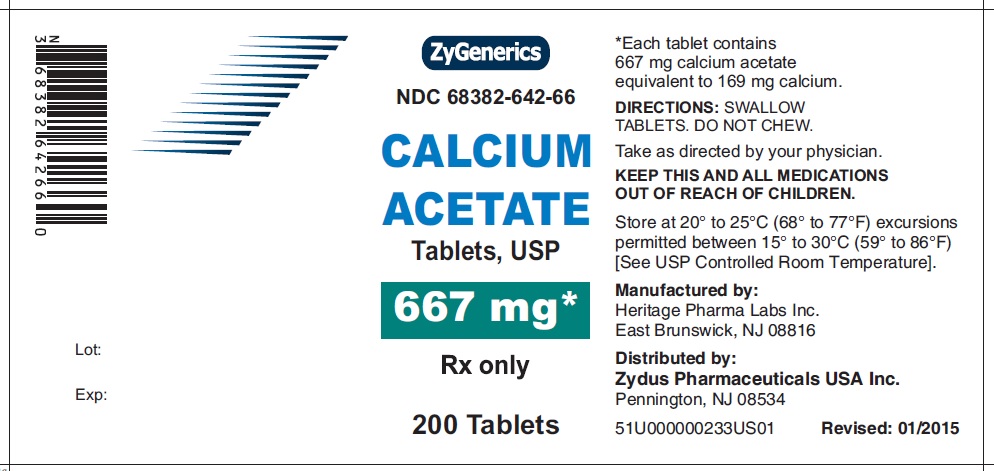 Calcium Acetate | Zydus Pharmaceuticals Usa Inc. Breastfeeding