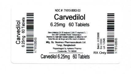 Bottle Label 6.25 mg