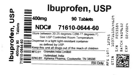 Bottle Label 400 mg