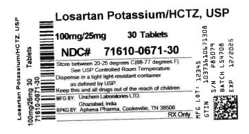 Bottle Label 100 mg / 25 mg