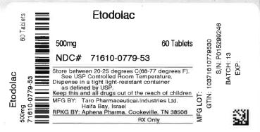 Bottle Label 500 mg
