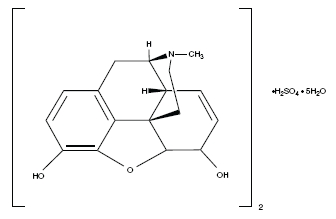 Structural Formula of Morphine Sulfate