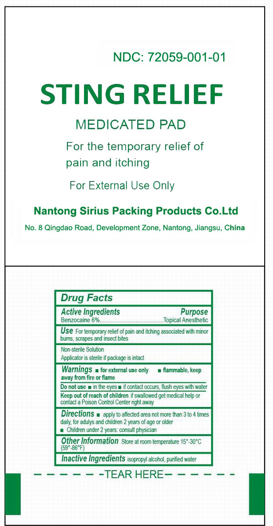 Sting Relief Medicated Pad | Benzocaine Swab while Breastfeeding
