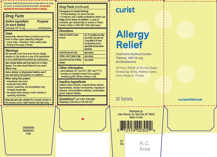 Curist Allergy Relief | Cetirizine Hydrochloride Tablet Breastfeeding