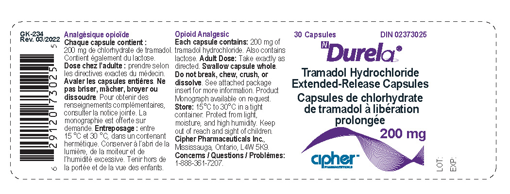 Durela 200 mg_Bottle of 30 caps