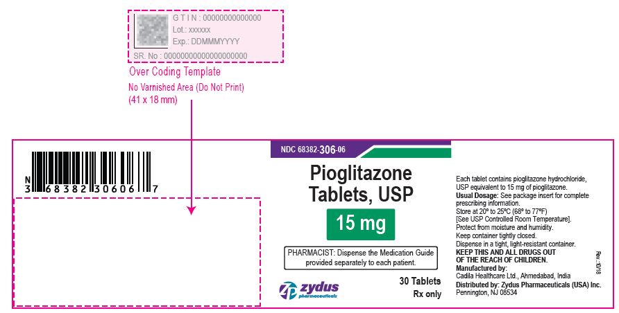 Pioglitazone Tablets USP, 15 mg