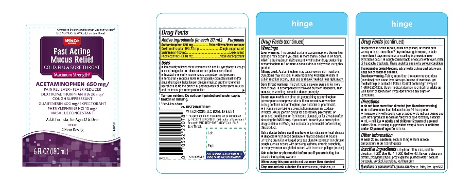 Winco Foods Fast Acting Mucus Relief