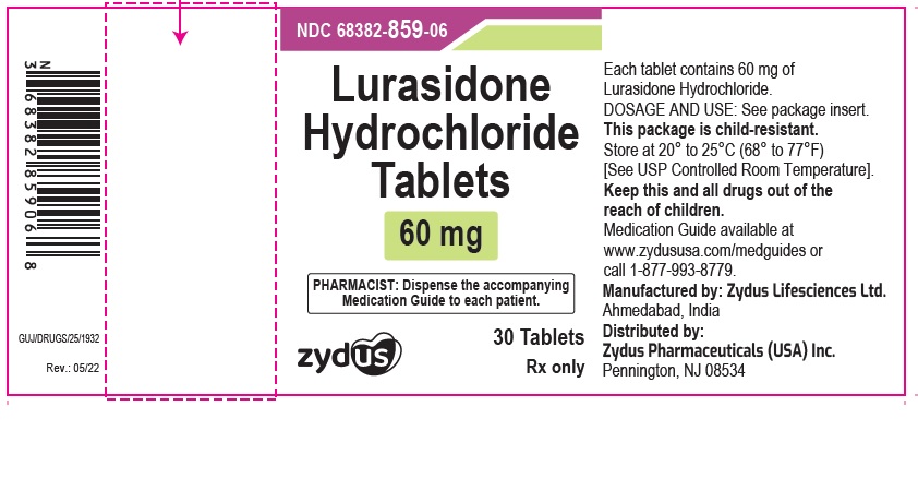 Lurasidone hydrochloride tablets