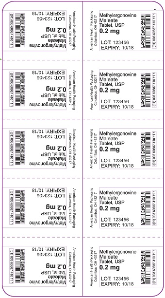 0.2 mg Methylergonovine Maleate Tablet Blister