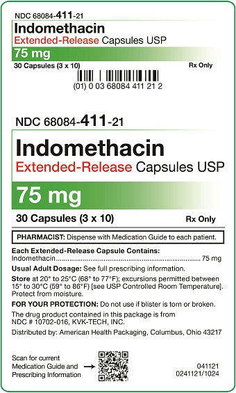 75 mg Indomethacin ER Capsules Carton