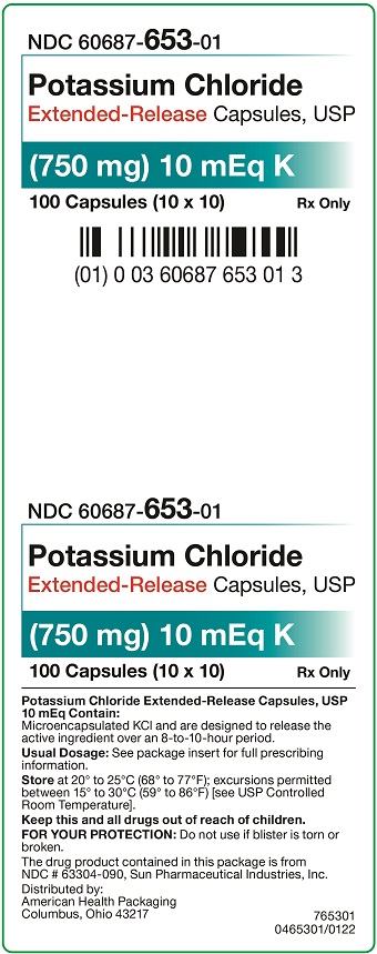 750 mg Potassium Chloride ER Capsules - 100UD
