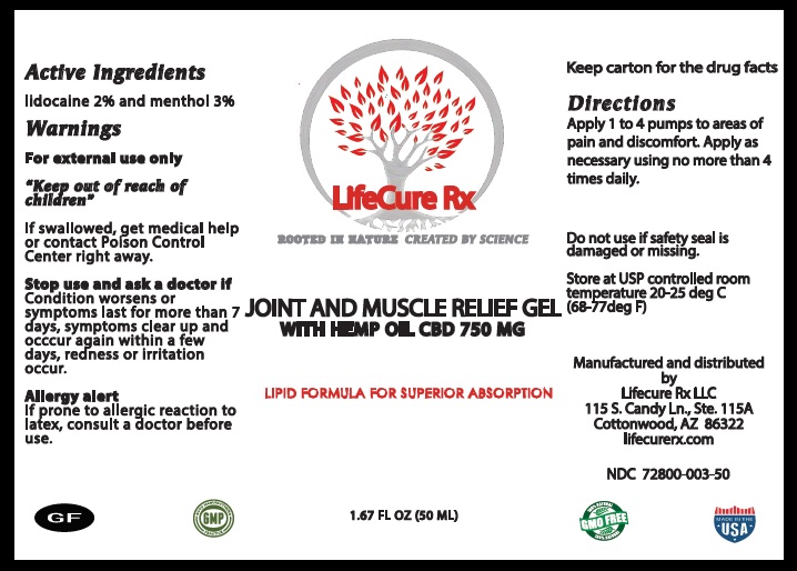 JOINT AND MUSCLE RELIEF GEL
