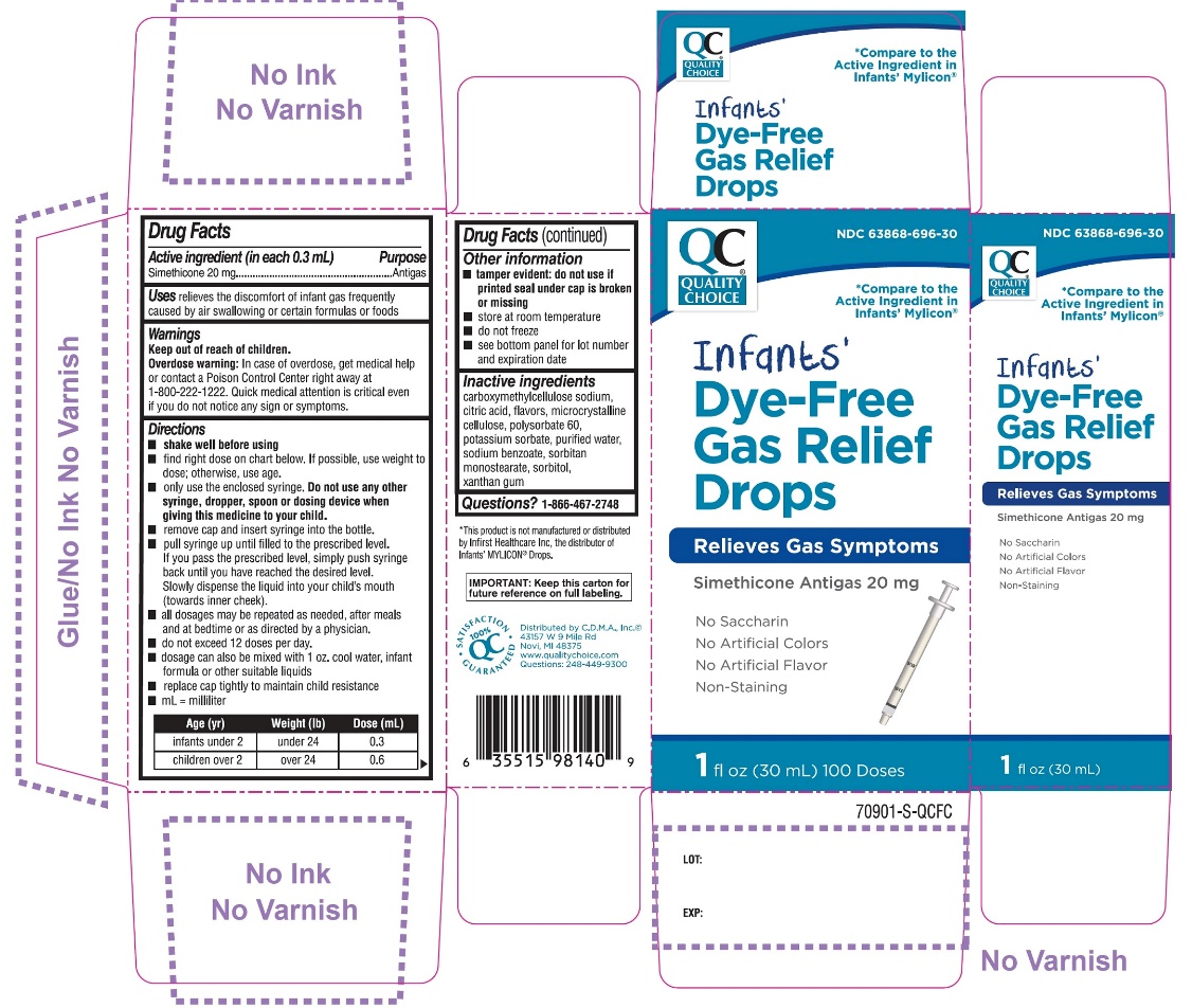 Quality Choice Infants Dye Free Gas Relief Simethicone 20 mg