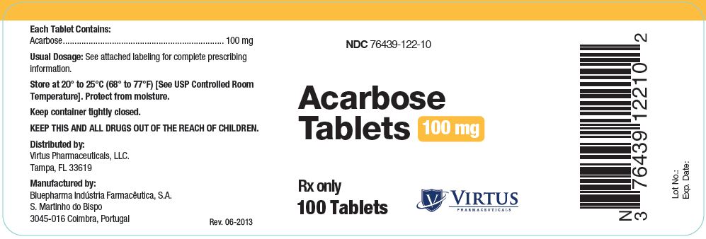  Acarbose  Tablets, 100 mg 100s