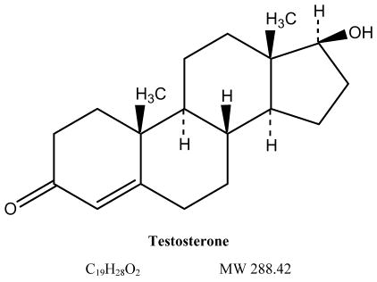 image of AndroGel (testosterone gel) chemical structure
