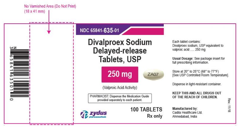 Divlaproex Sodium DR Tablets USP, 250 mg