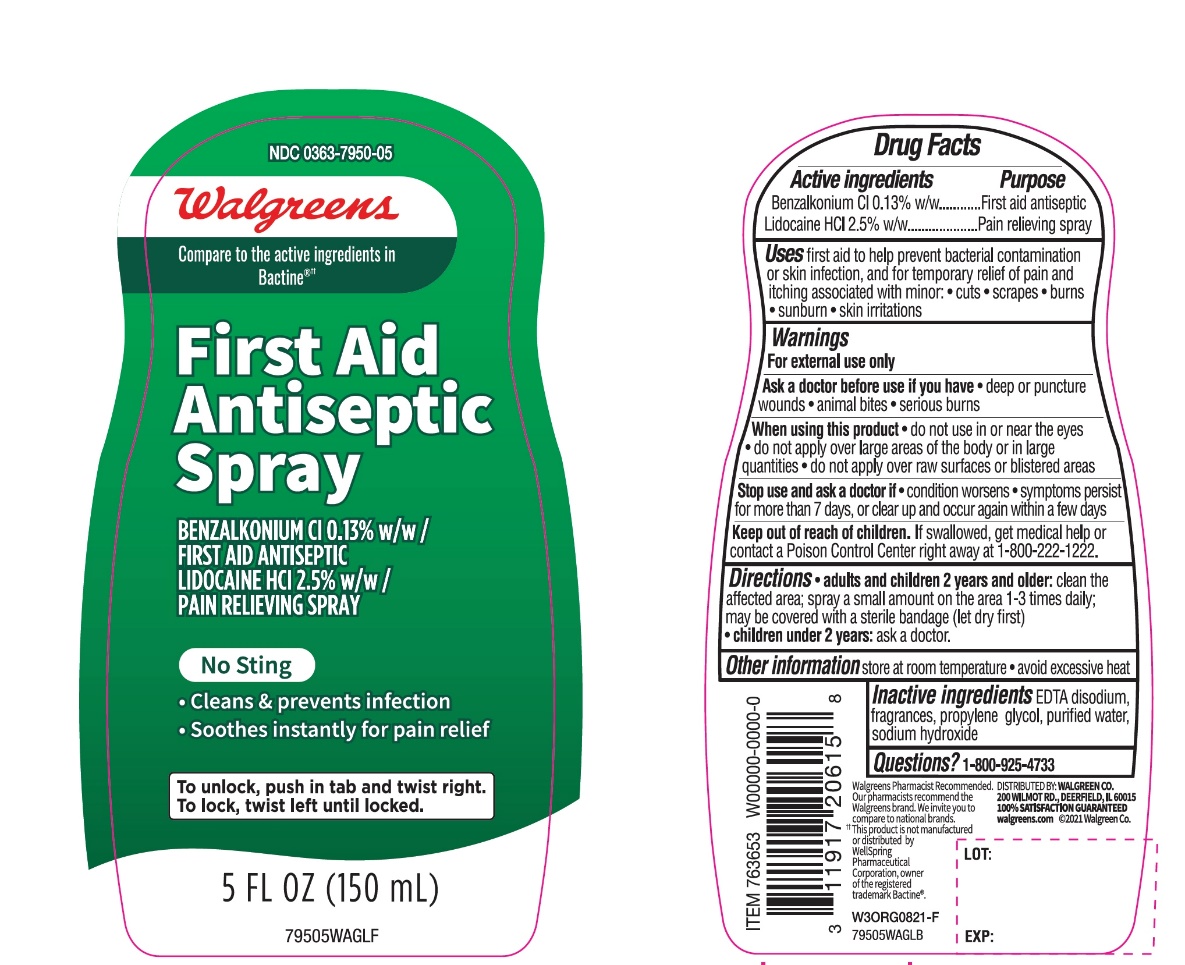 Walgreen First Aid Antiseptic Spray