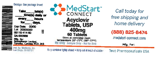 Acyclovir Tablets USP 400mg #60