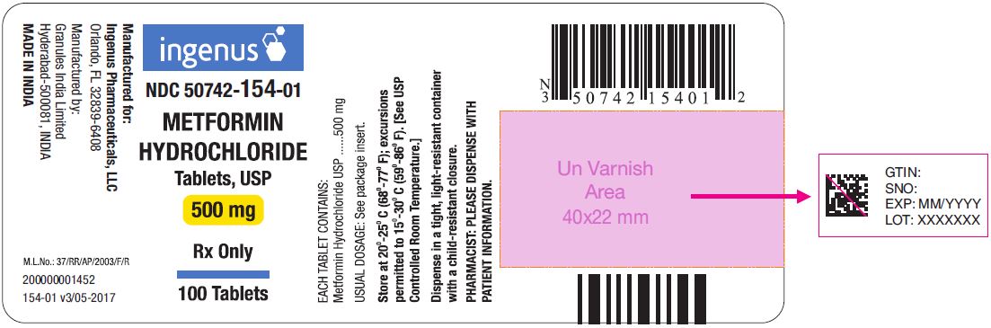 Bottle Label 500 mg - 100s Count